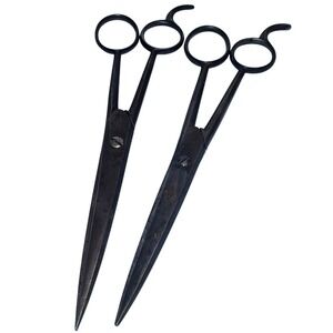 2 Vintage Schaaf & Good Scissors Shears 7" Antique Barber Surgical Hairdressing